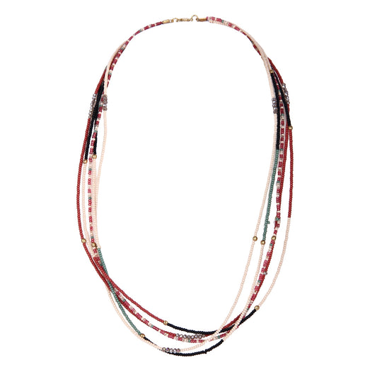 Usha Delicate Glass Beads Necklace