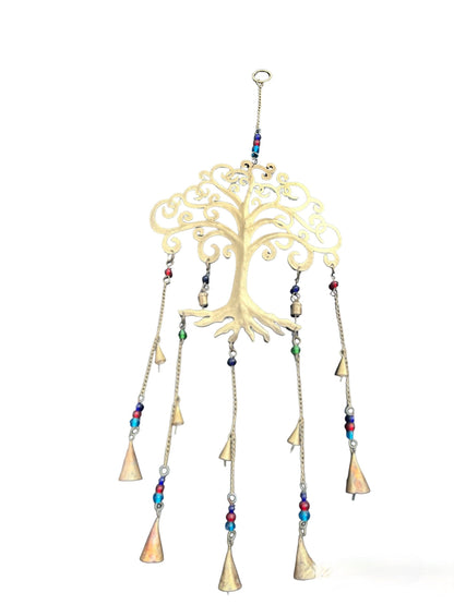 Brass Serenity: Tree of Life Wind Chime