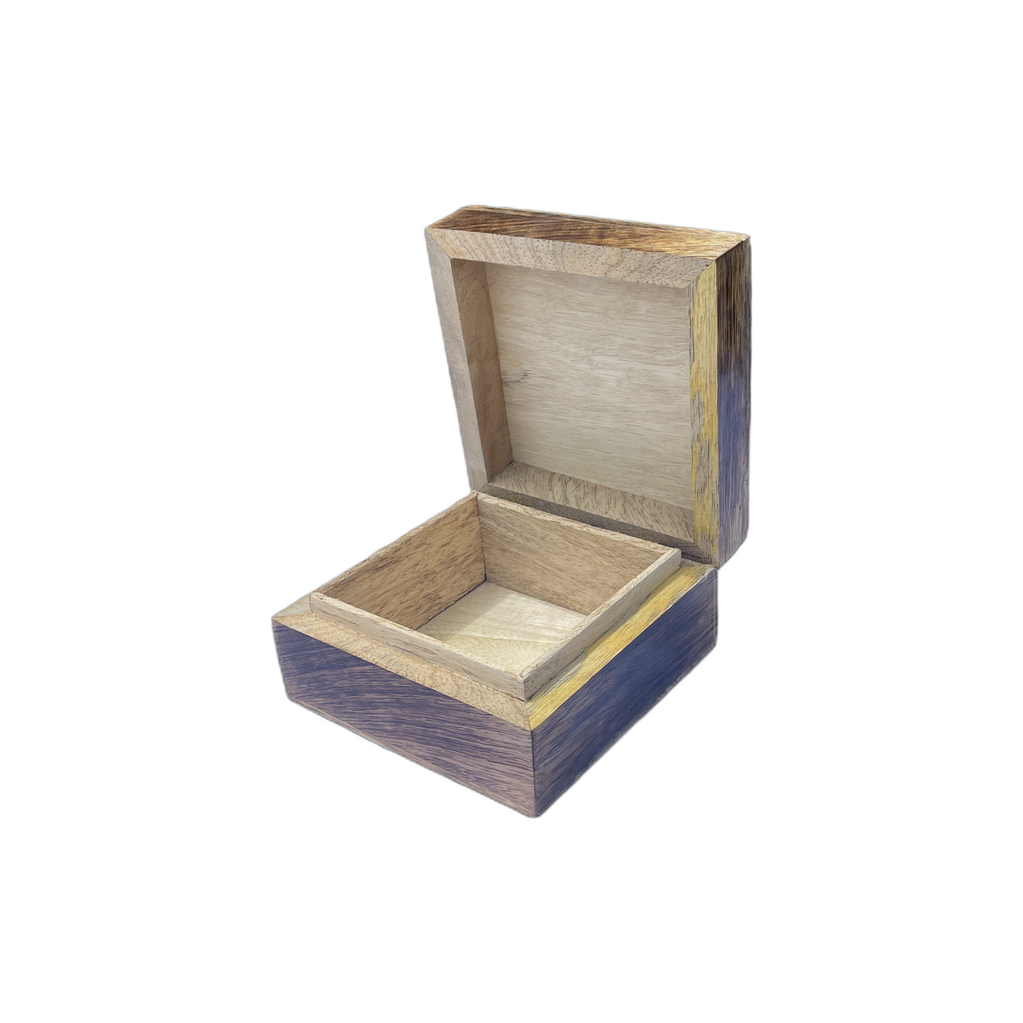 Square White Washed Tree Box