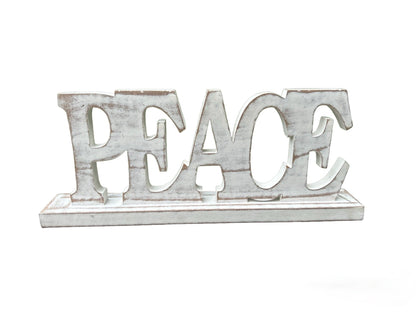 Tranquil PEACE Wood Stand