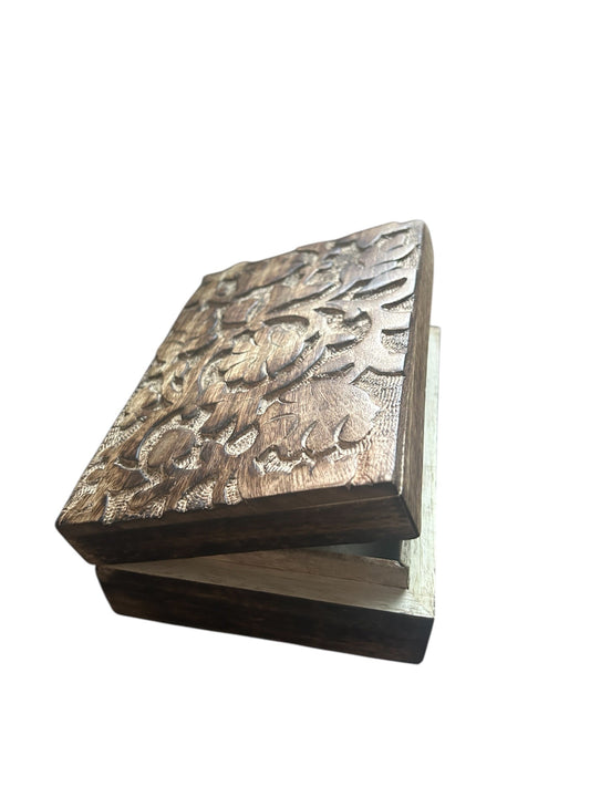 Floral Wood Box