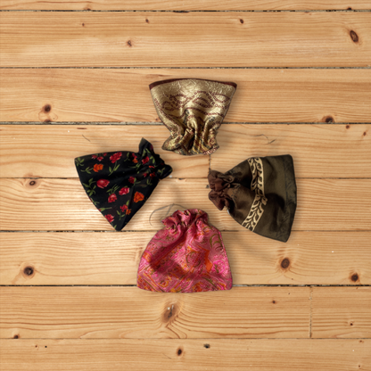 Sari Drawstring Gift Bag