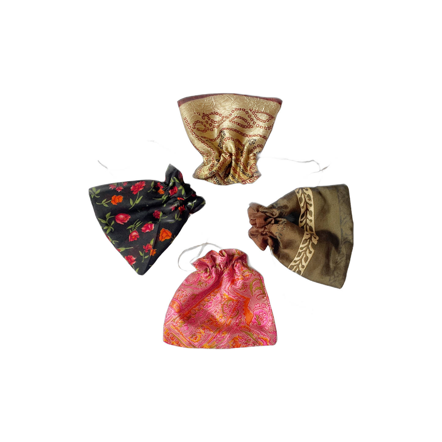 Sari Drawstring Gift Bag