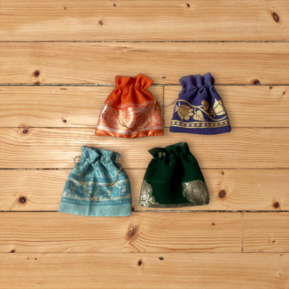 Sari Drawstring Gift Bag