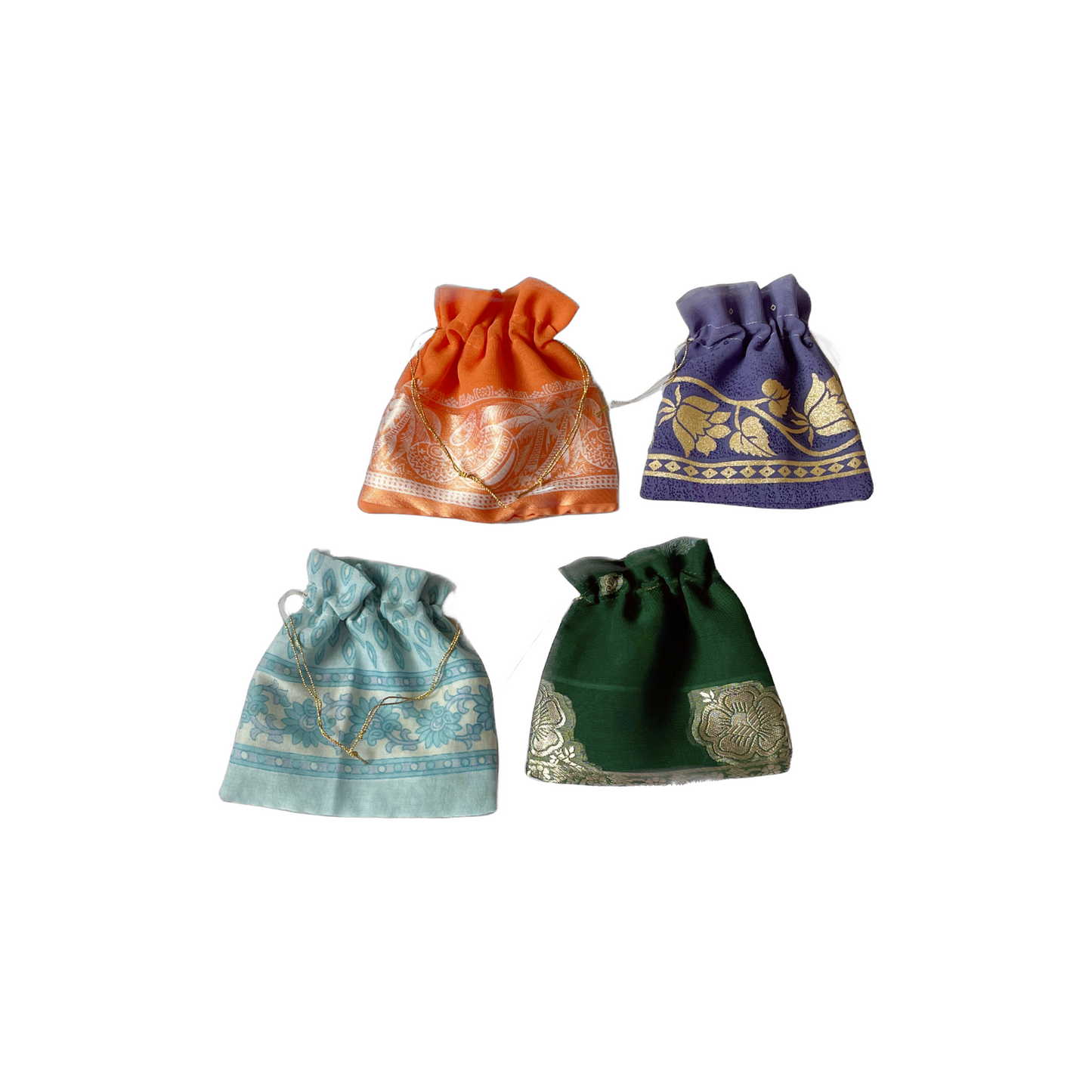 Sari Drawstring Gift Bag