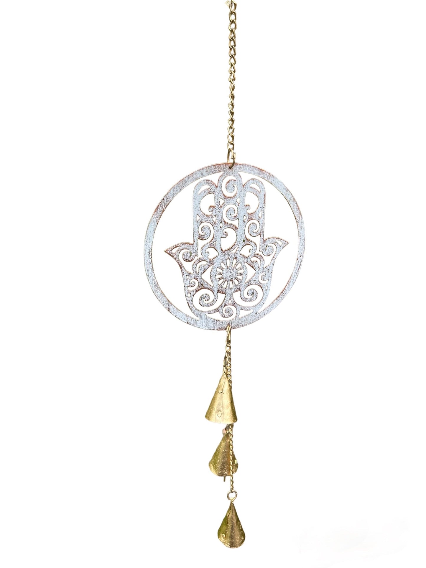 Sacred Hamsa Wind Chime