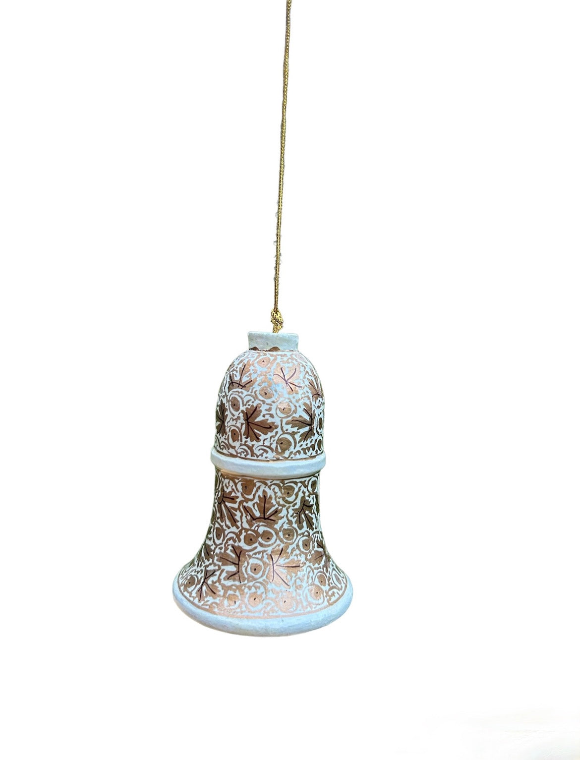 Paper Mâché Bell Ornament