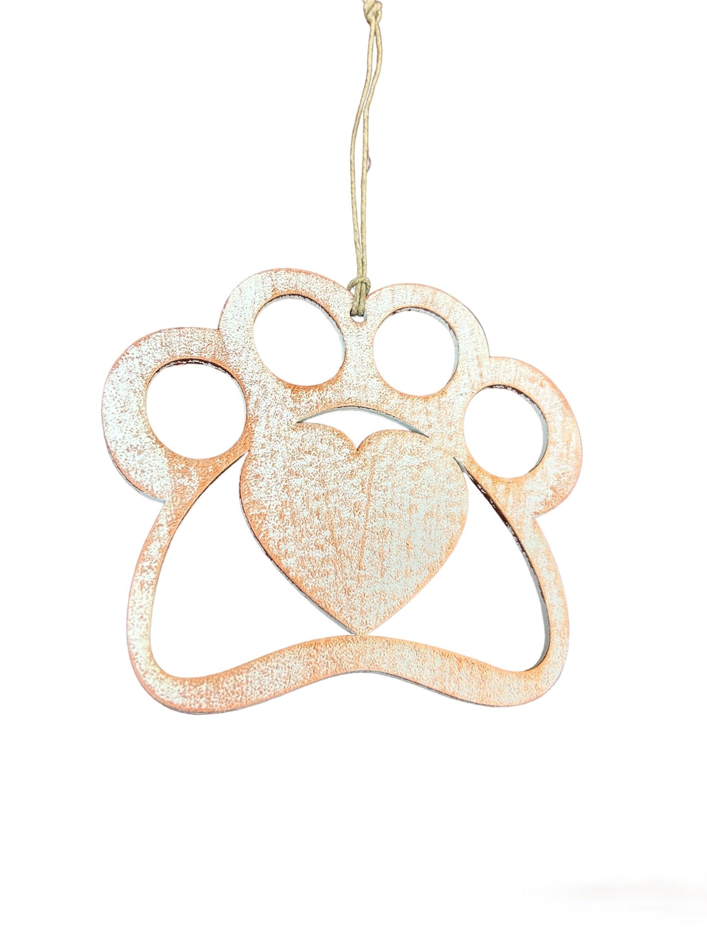 Holiday - Wooden Paw Ornament