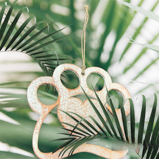 Holiday - Wooden Paw Ornament