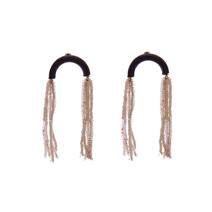 Falling Glass Beads Earrings