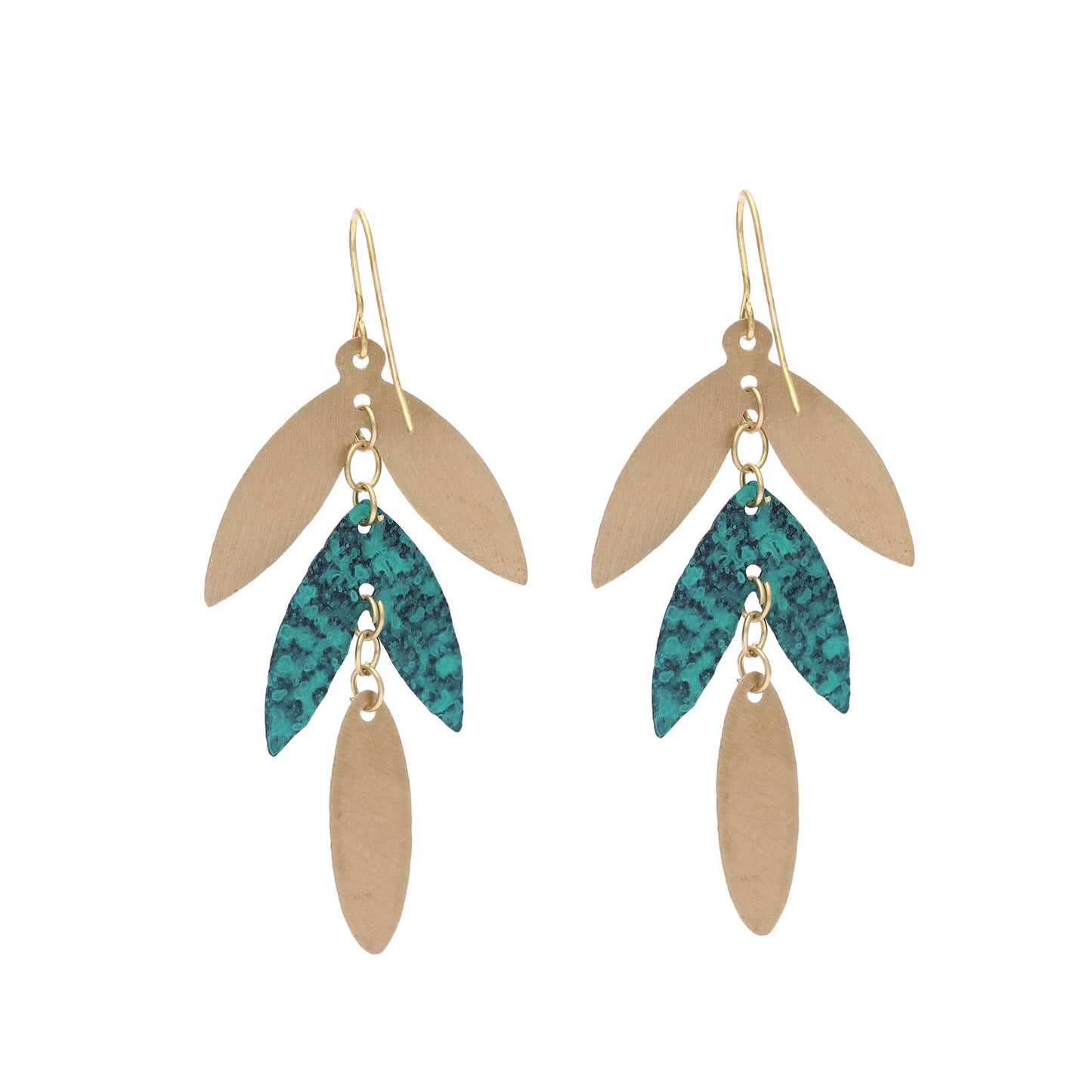 SALE Dia Leaf Earrings