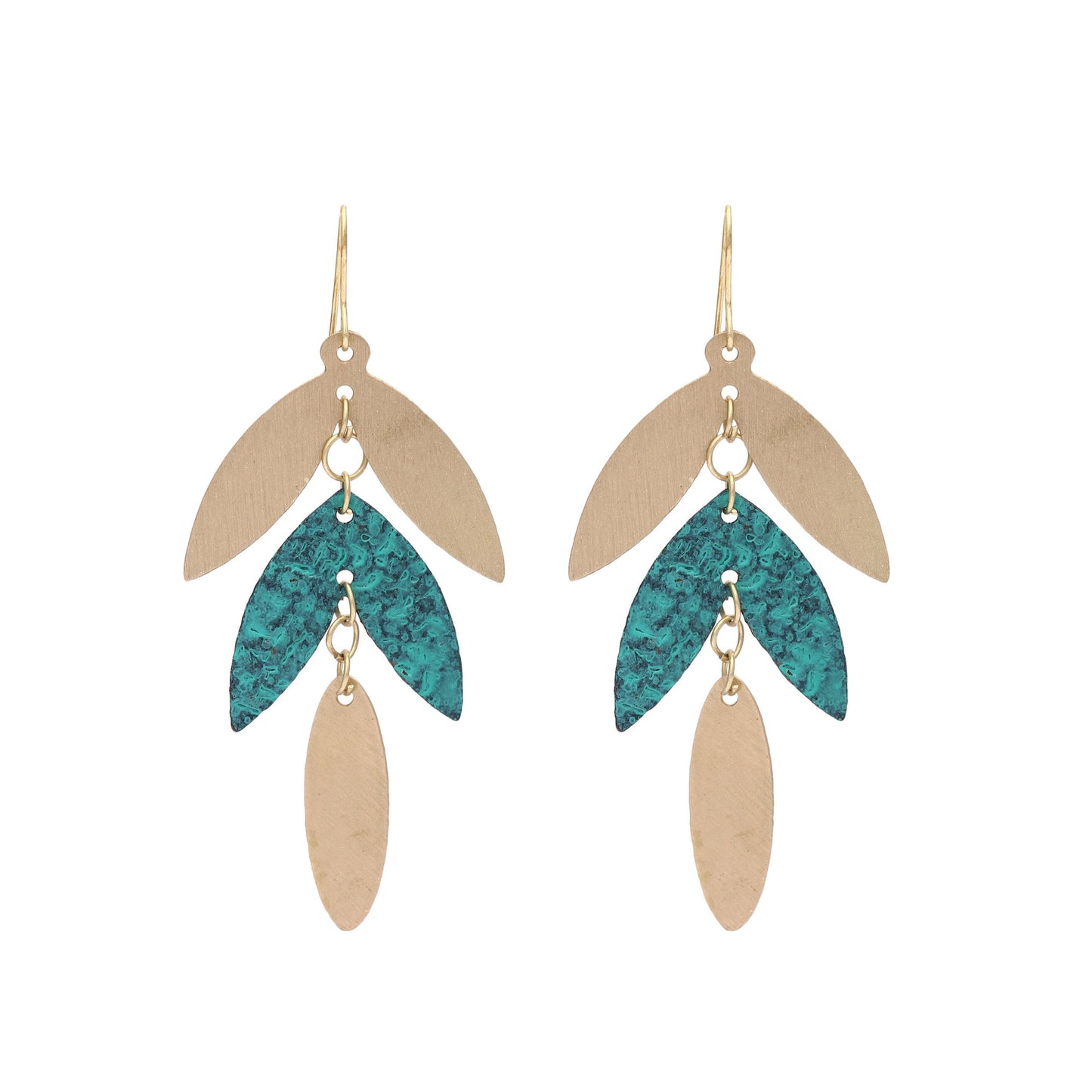 SALE Dia Leaf Earrings