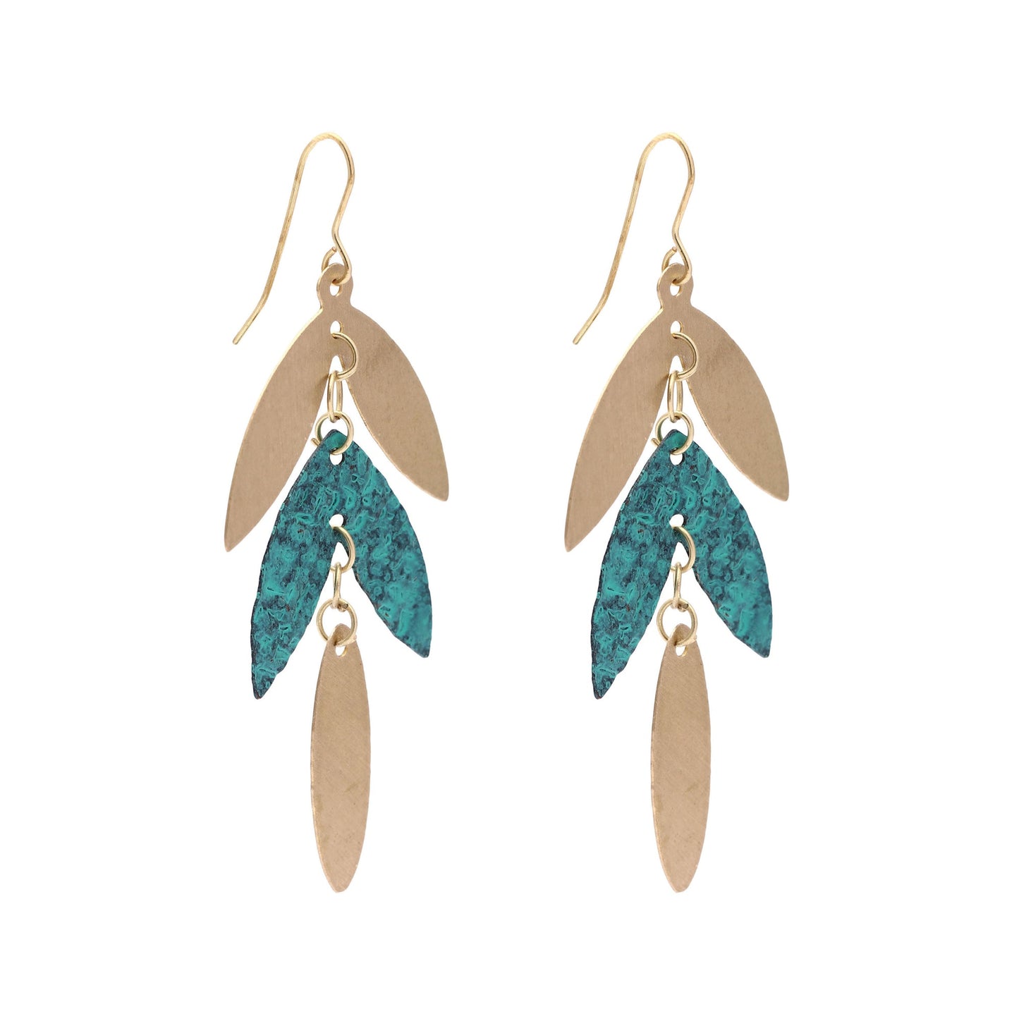 SALE Dia Leaf Earrings