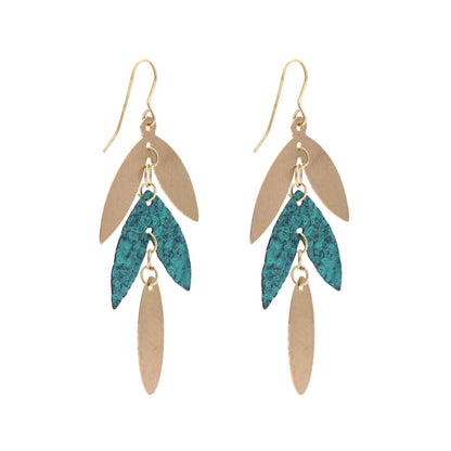 SALE Dia Leaf Earrings