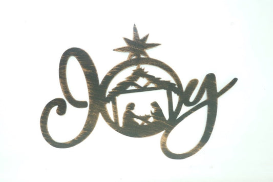 Holiday JOY Nativity Decoration