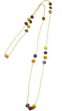 Delicate Silk Beads Necklace