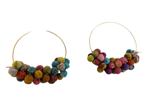 Sari Beaded Hoops Earnings