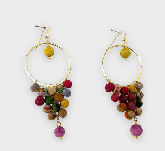 Sari Jhumka Earrings