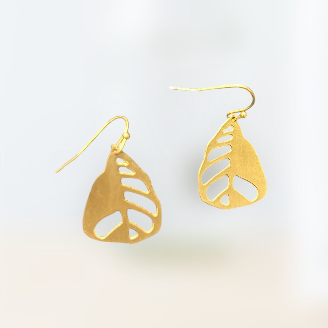 Tropical Leaf Earrings - Fresh & Vibrant Statement Jewelry
