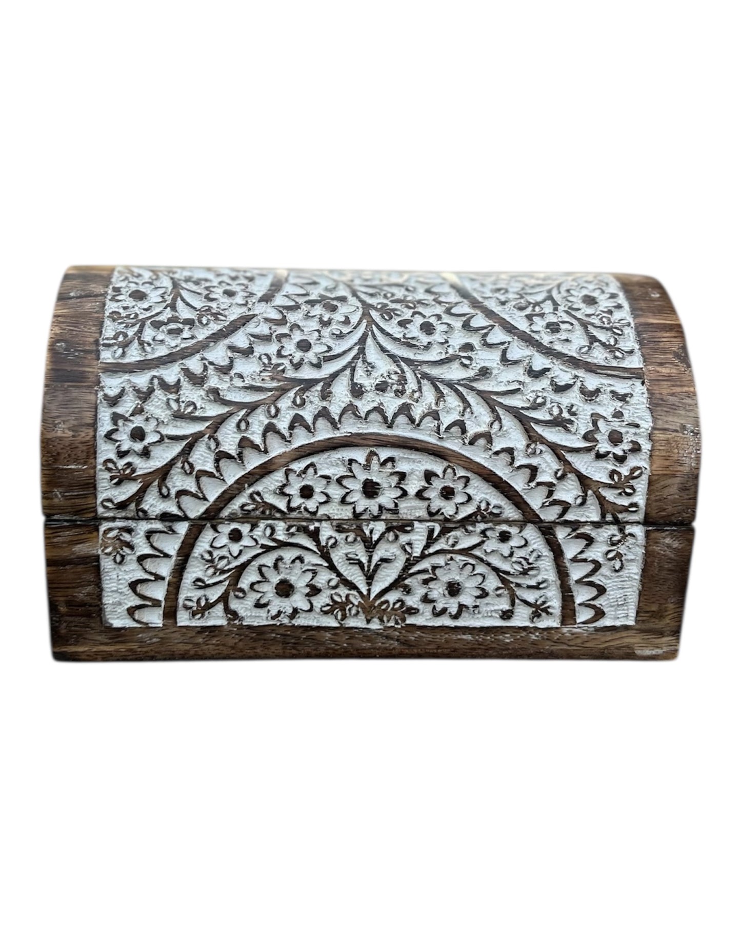 Whitewashed Dome Box