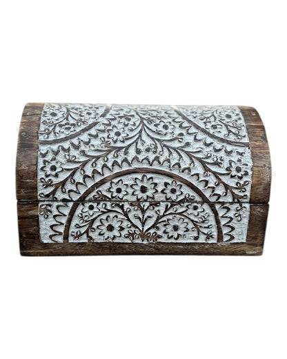 Whitewashed Dome Box