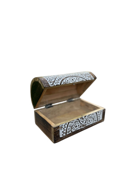 Whitewashed Dome Box