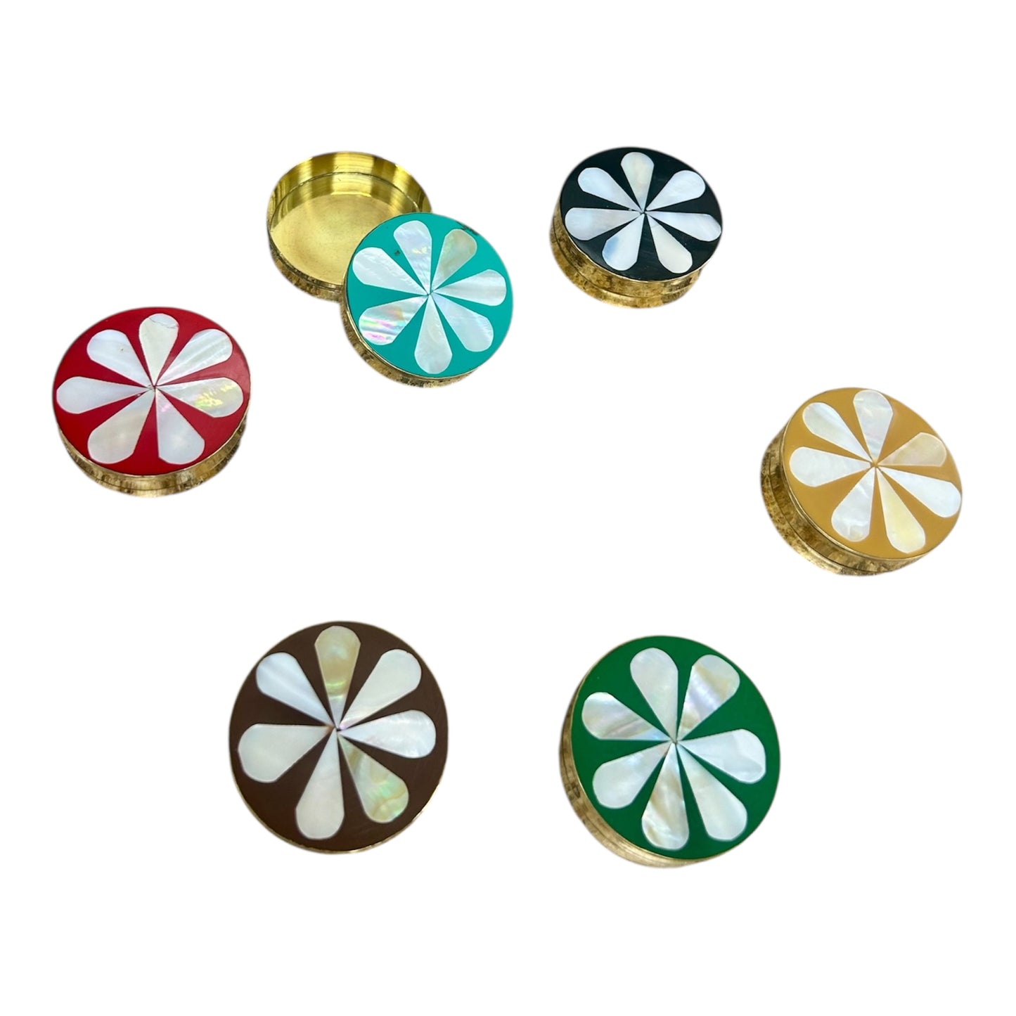 Floral Shell Trinket Box