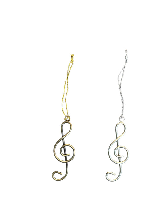 Treble Clef Ornament