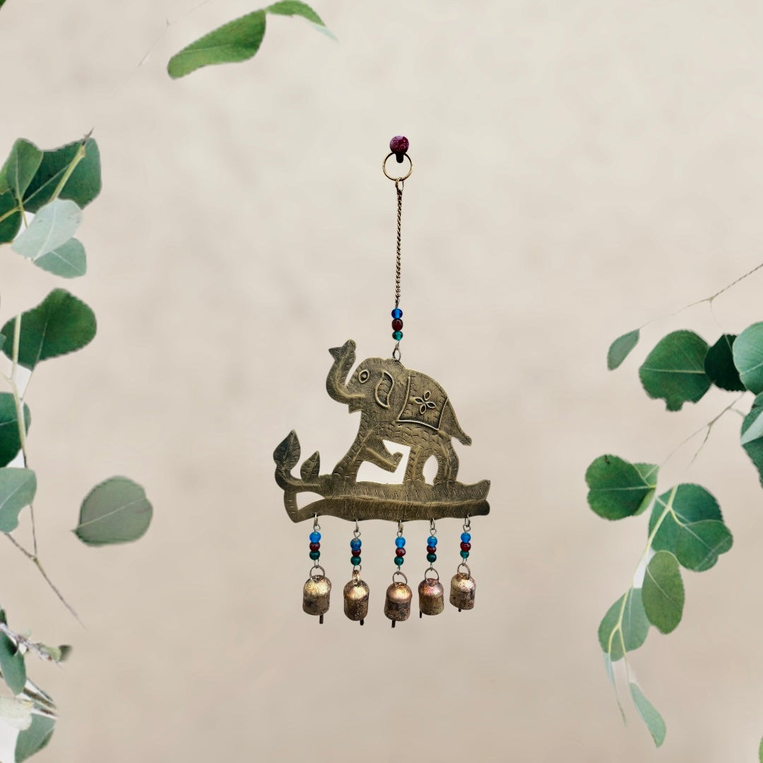 Elephant Chime with 5 Bells