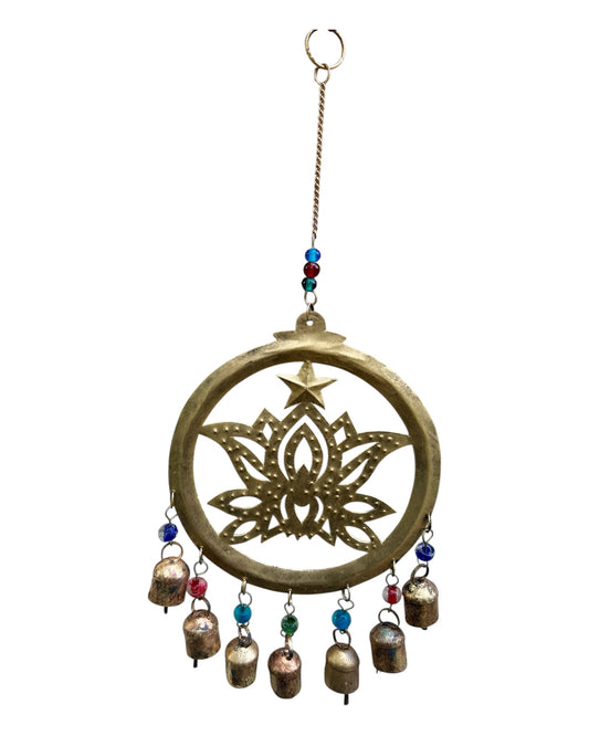 Lotus Wind Chime with Star