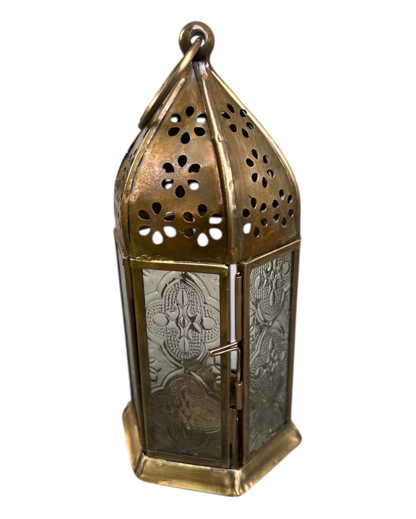 Brass Glass Candle Holder