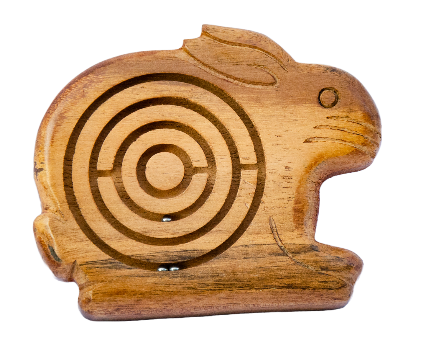 Rabbit-Shaped Labyrinth Acacia Wood Maze