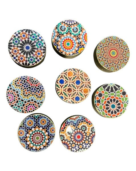 Brass Printed Box Round