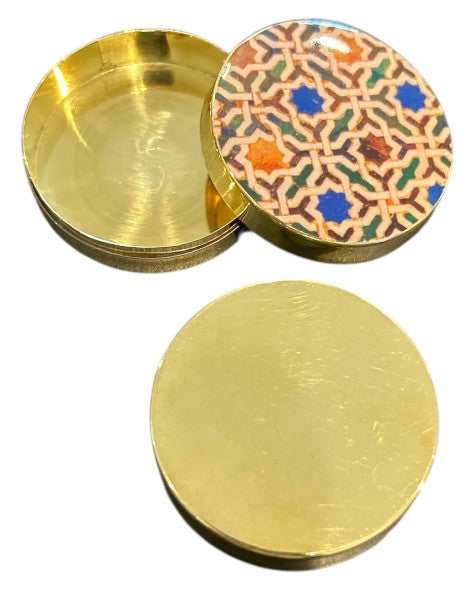 Brass Printed Box Round
