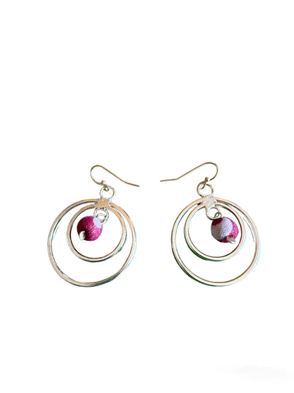 Fabric Float Drop Earrings