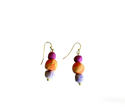 Triple Bead Fabric Drops