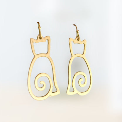 Sleek Cat Earring